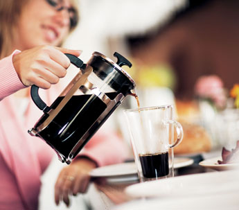 Bodum pot presses to make the best cup of coffee